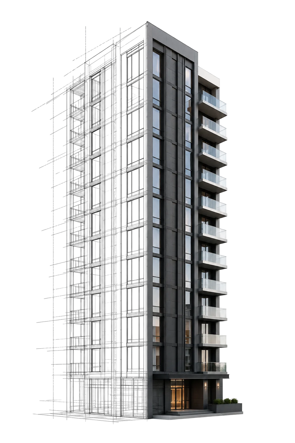 Здание в формате BIM-модели для новости об AEC Collection