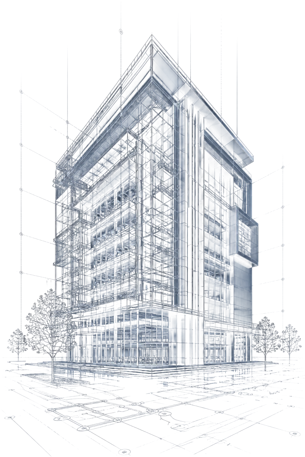 Архитектурная BIM-модель здания в инженерной визуализации Autodesk