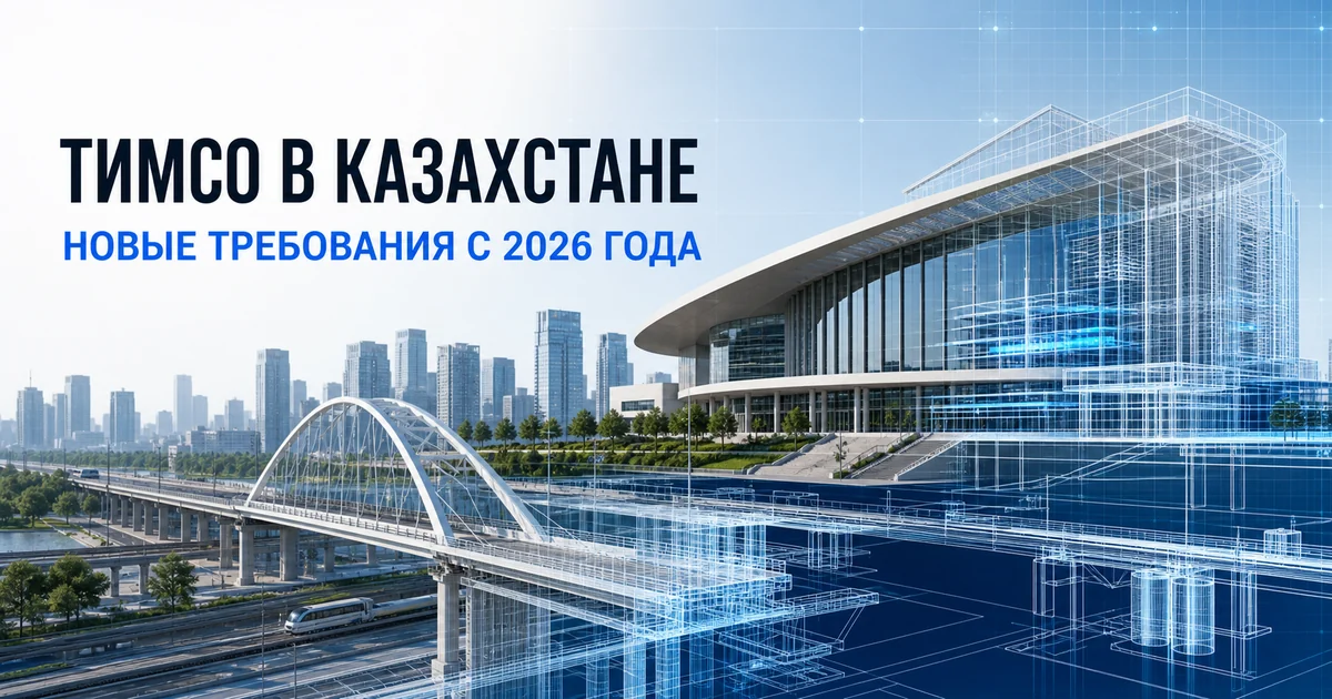 Цифровая BIM-модель здания, моста и инфраструктуры Казахстана